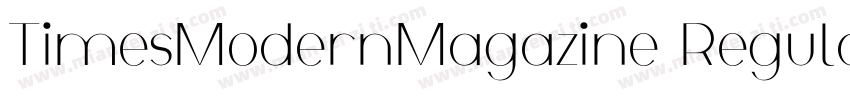 TimesModernMagazine Regular字体转换